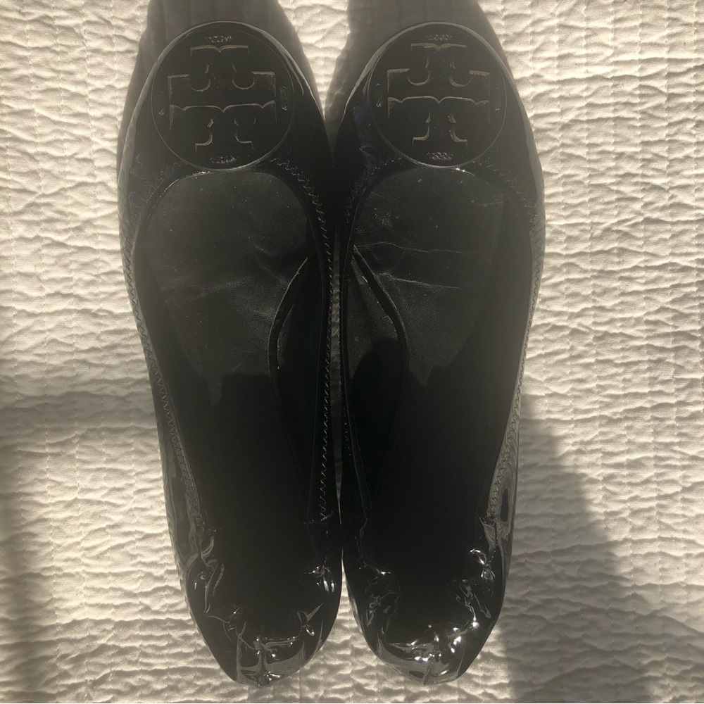 Tory Burch Patent Leather Reva Flat